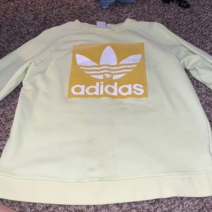 Neon yellow adidas sweatshirt